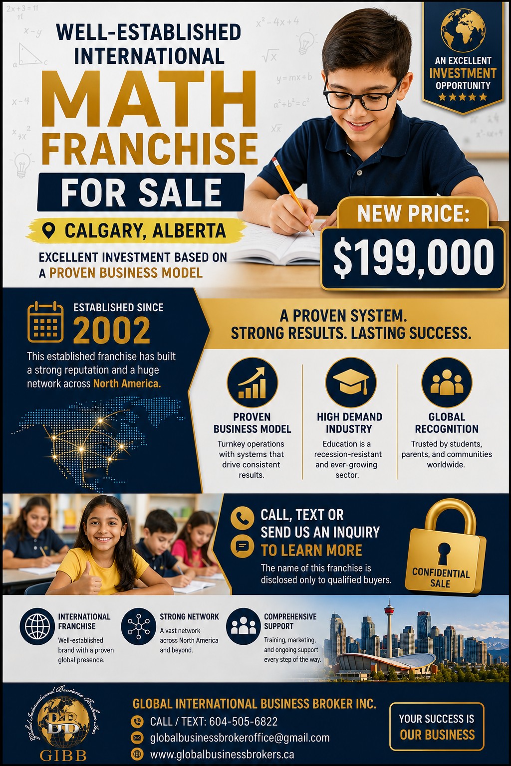 Well-established international education franchise in Calgary, Alberta.